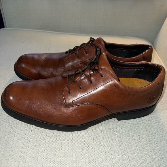 Timberland GSR Metro Brown Leather Oxford Waterproof Shoes 12M 78531 7960 - Picture 5 of 11